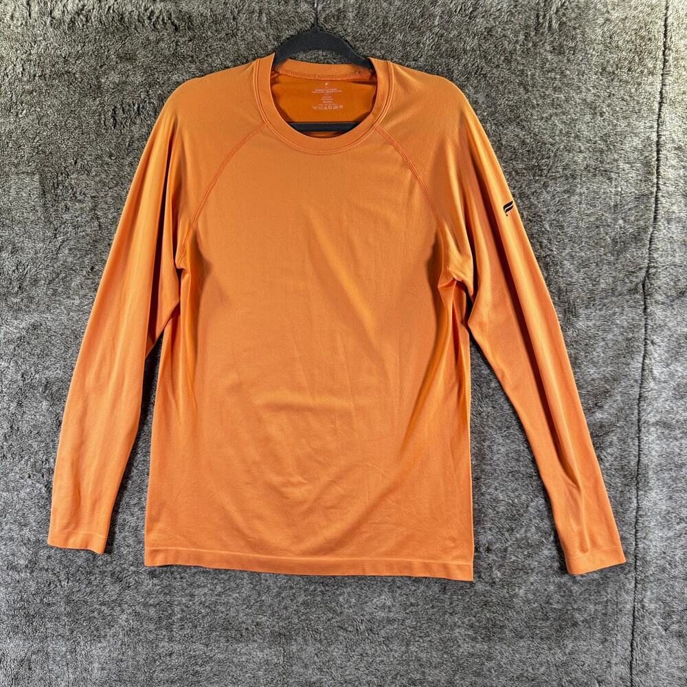 Fabletics Seamless Long Sleeve Men's Medium Orange